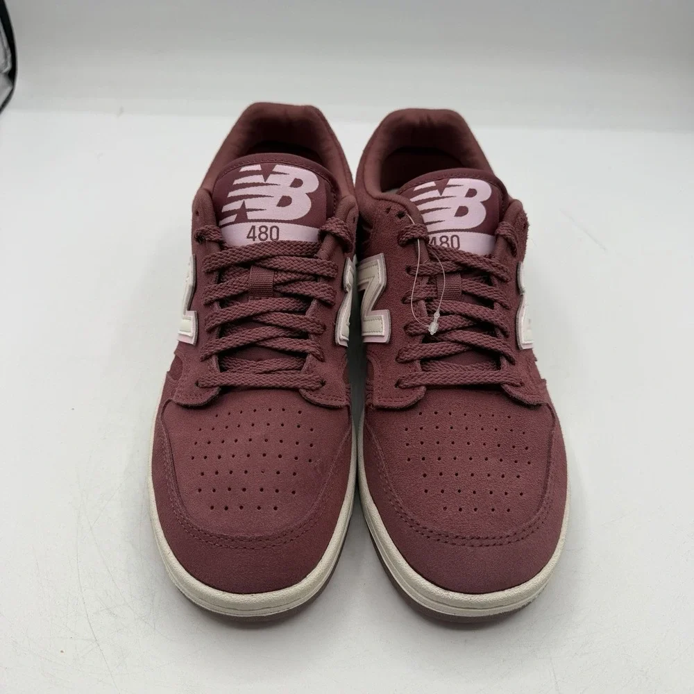 New Balance 480 Shoes Womens 7.5‎ Mens 6 Burgundy Pink Casual Sneakers BB480LJR